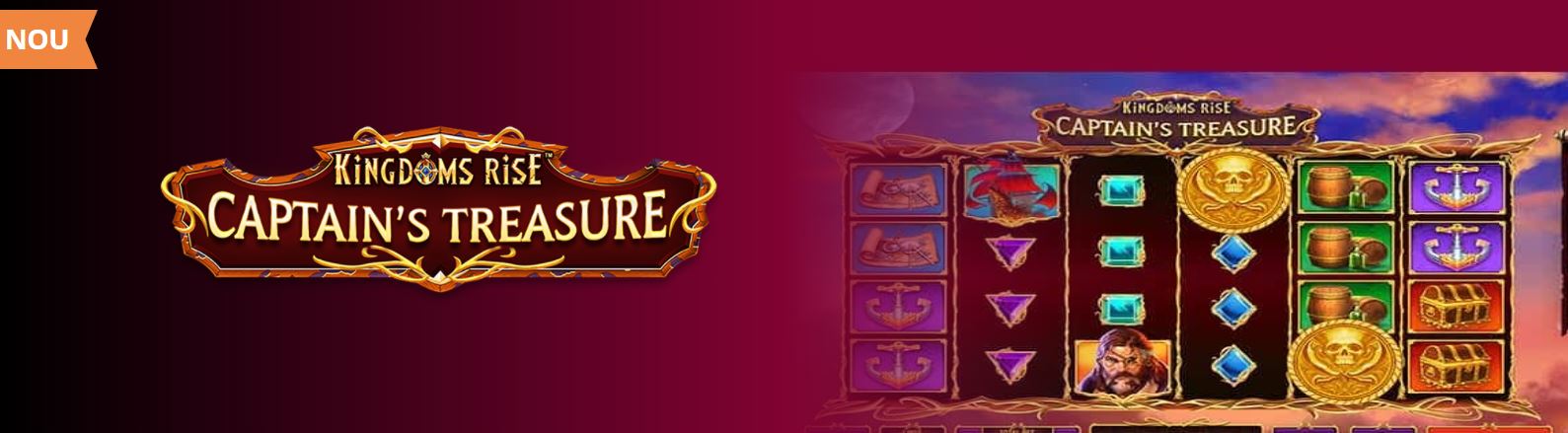 Kingdoms Rise Captain’s Treasure™ – Slot nou pe Betfair
