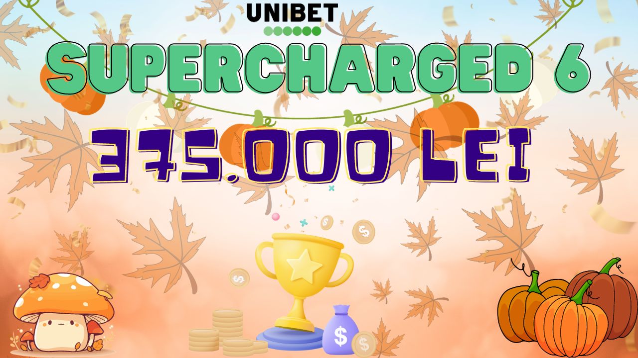 Unibet te premiaza cu 25.000 Lei la turneul Supercharged!