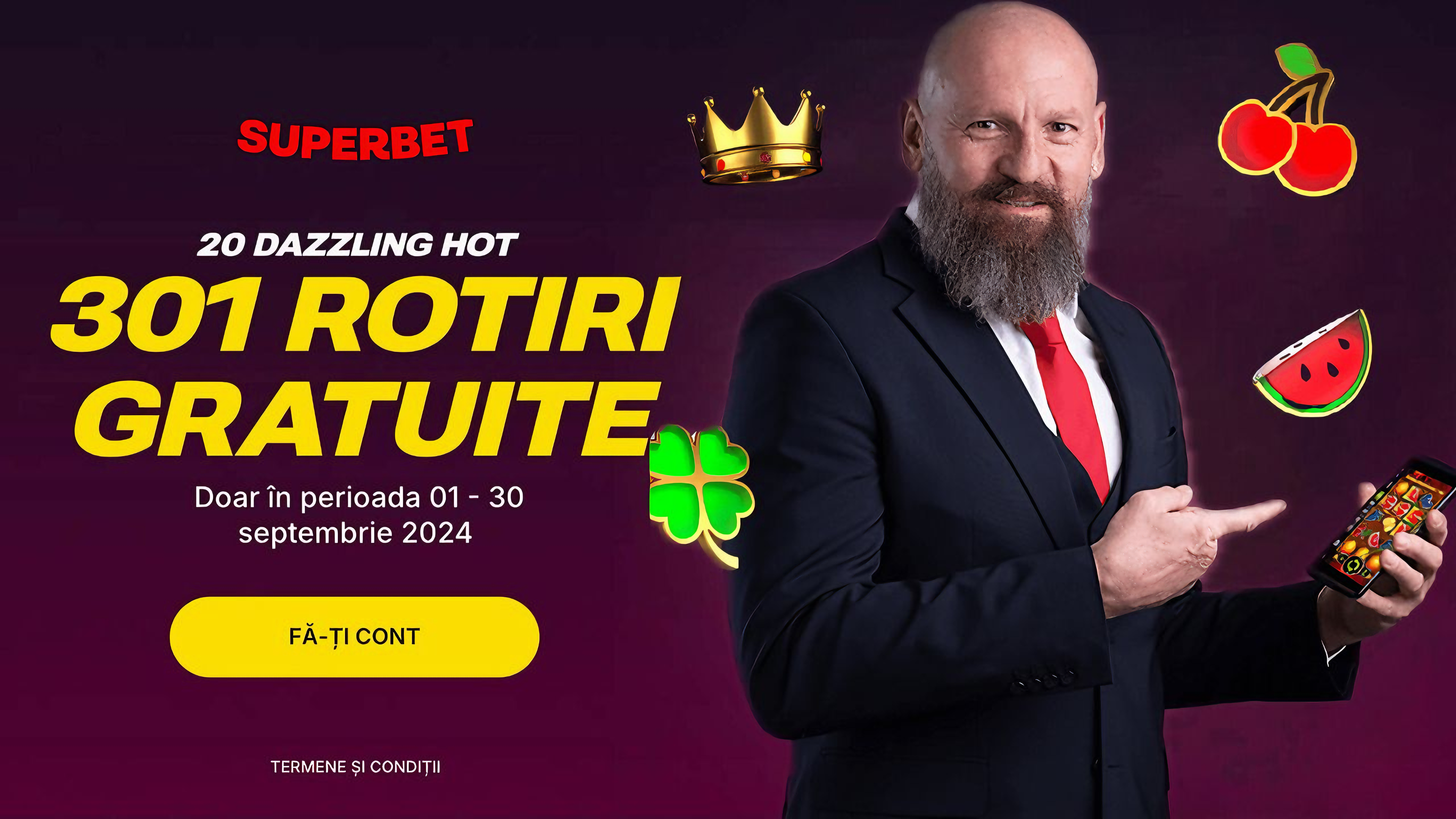 Superbet te răsplătește cu 301 Rotiri Gratuite – Nu rata oferta!